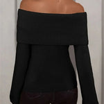 ChicVibe™ – Pull Chaud à Col Décolleté