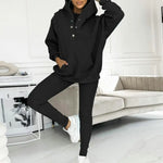 Damen-Set "Cosy Chic" – Hoodie + Jacke + Hose – 3-teilig