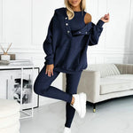 Damen-Set "Cosy Chic" – Hoodie + Jacke + Hose – 3-teilig