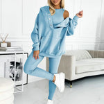 Damen-Set "Cosy Chic" – Hoodie + Jacke + Hose – 3-teilig
